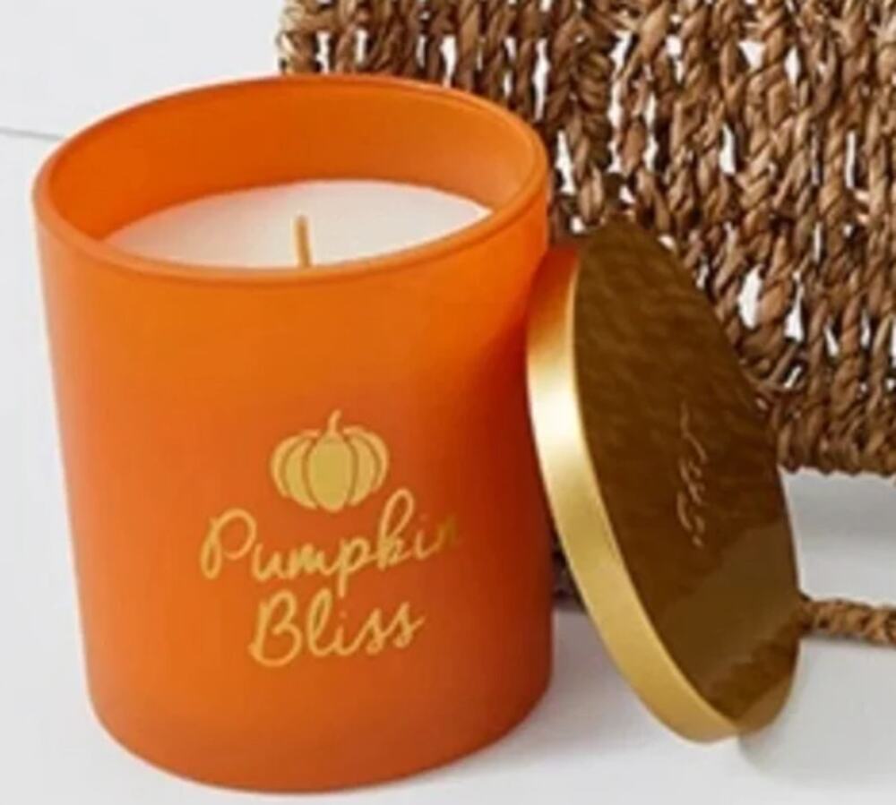 Summer & Rose PUMPKIN BLISS Soy Candle NEW in box Fall Winter Pumpkin Scent